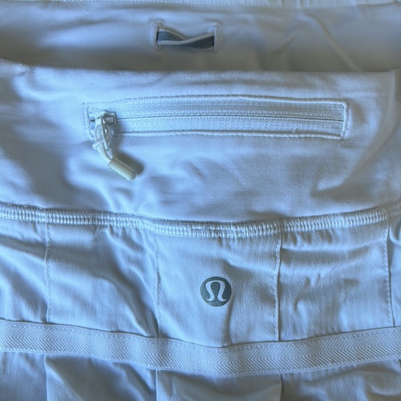 Pleated Lululemon Tennis Skirt Size 8 White - Picture 5 of 7